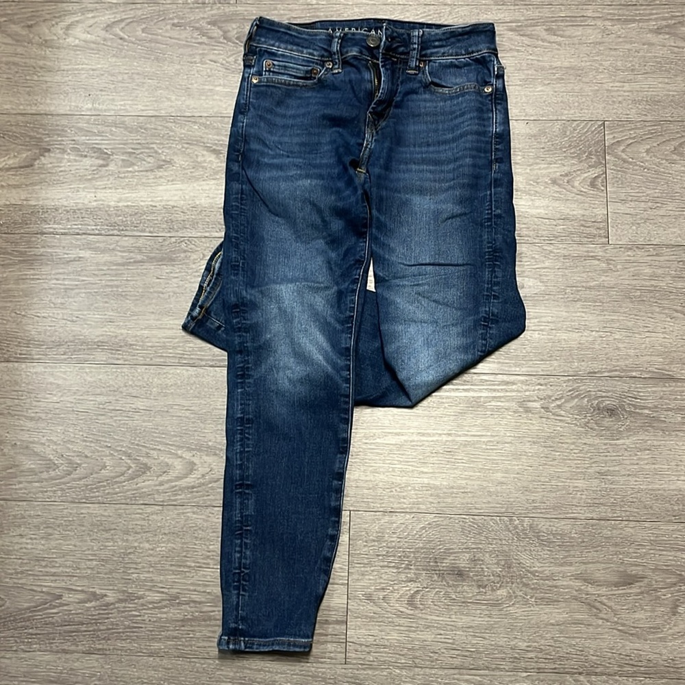 Mens Blue American Eagle Skinny Jeans Size 26/28